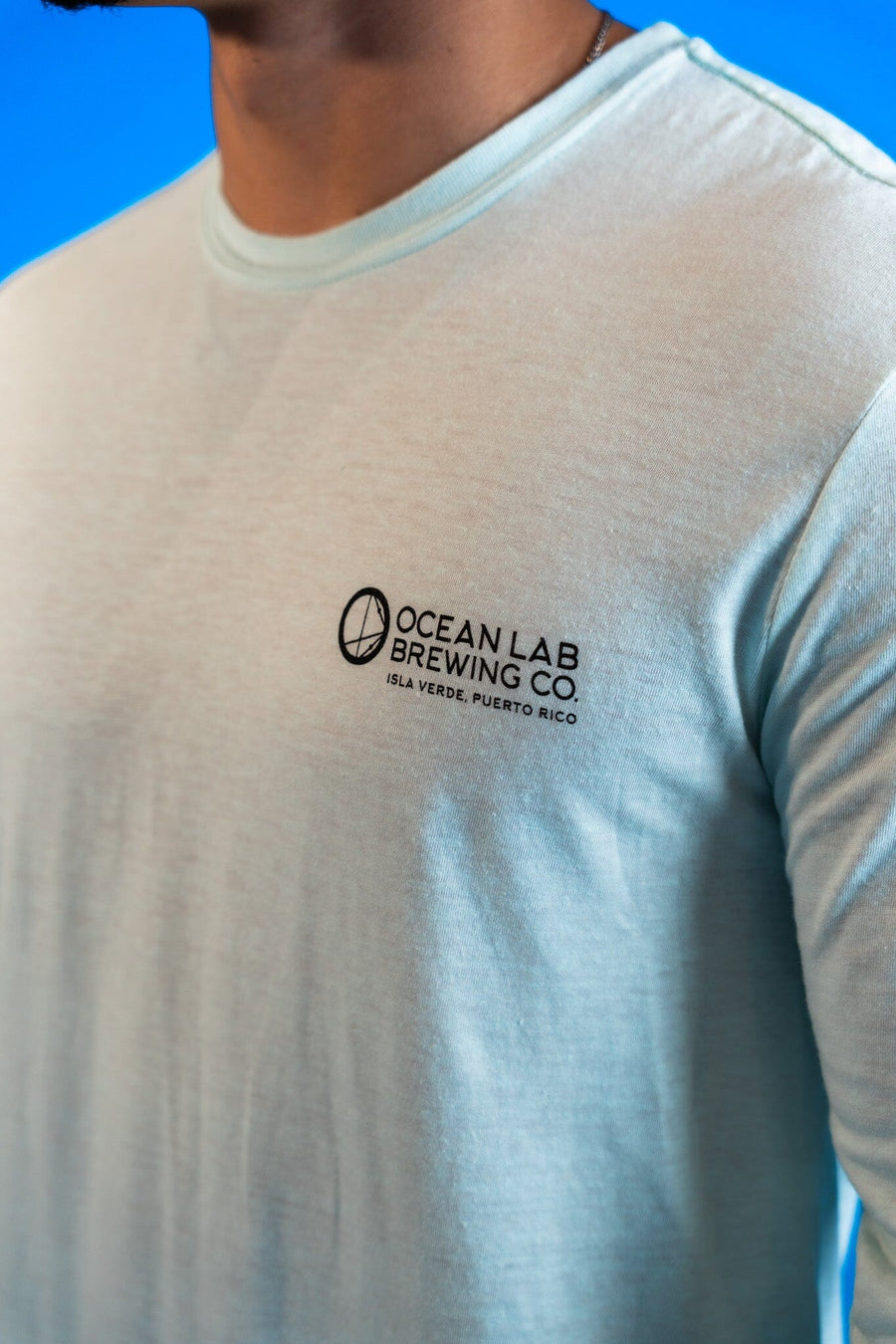 Island Surf Long Sleeve T-Shirt - Heather Seaglass