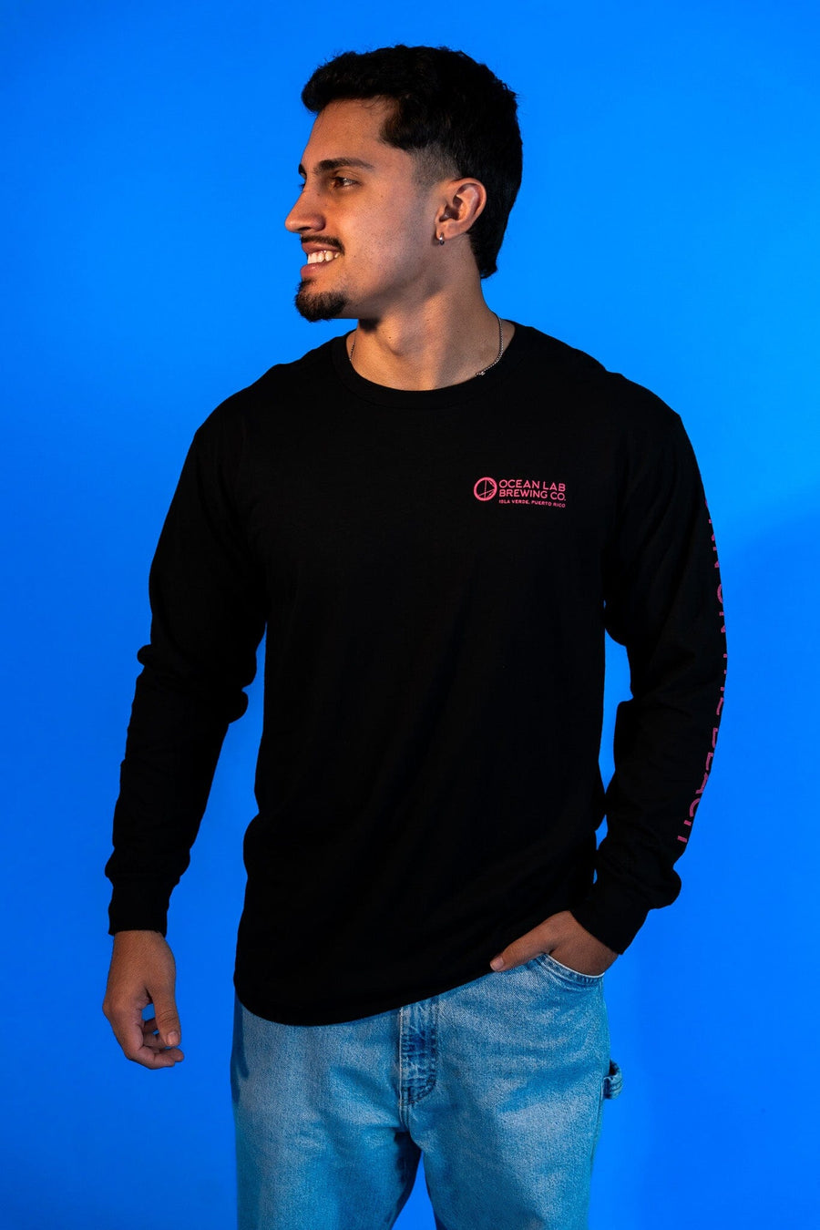 Retro Turtle Long Sleeve T-Shirt - Black