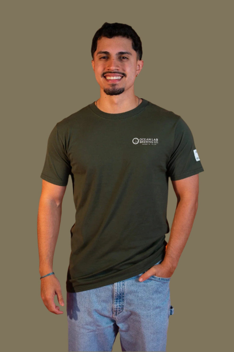 Diver Octopus Short Sleeve T-Shirt - Army Green