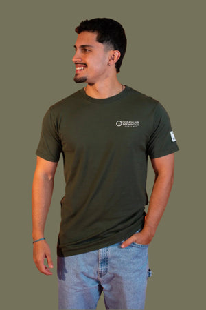 Diver Octopus Short Sleeve T-Shirt - Army Green