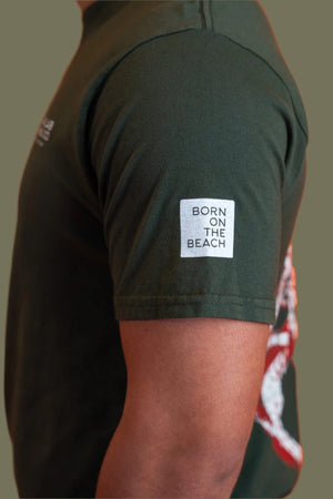 Diver Octopus Short Sleeve T-Shirt - Army Green
