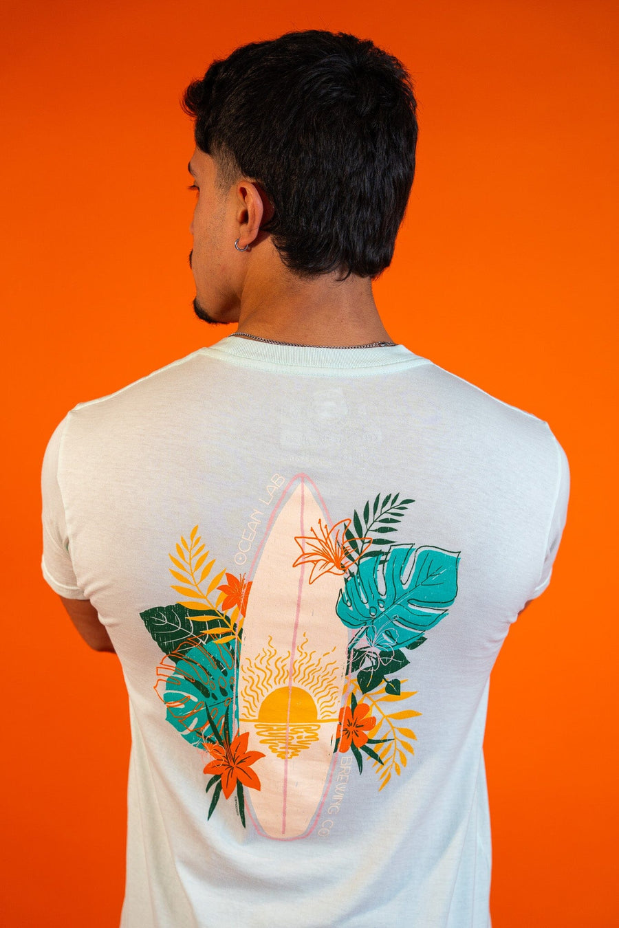 Tropical Surf Short Sleeve T-Shirt - Seaglass