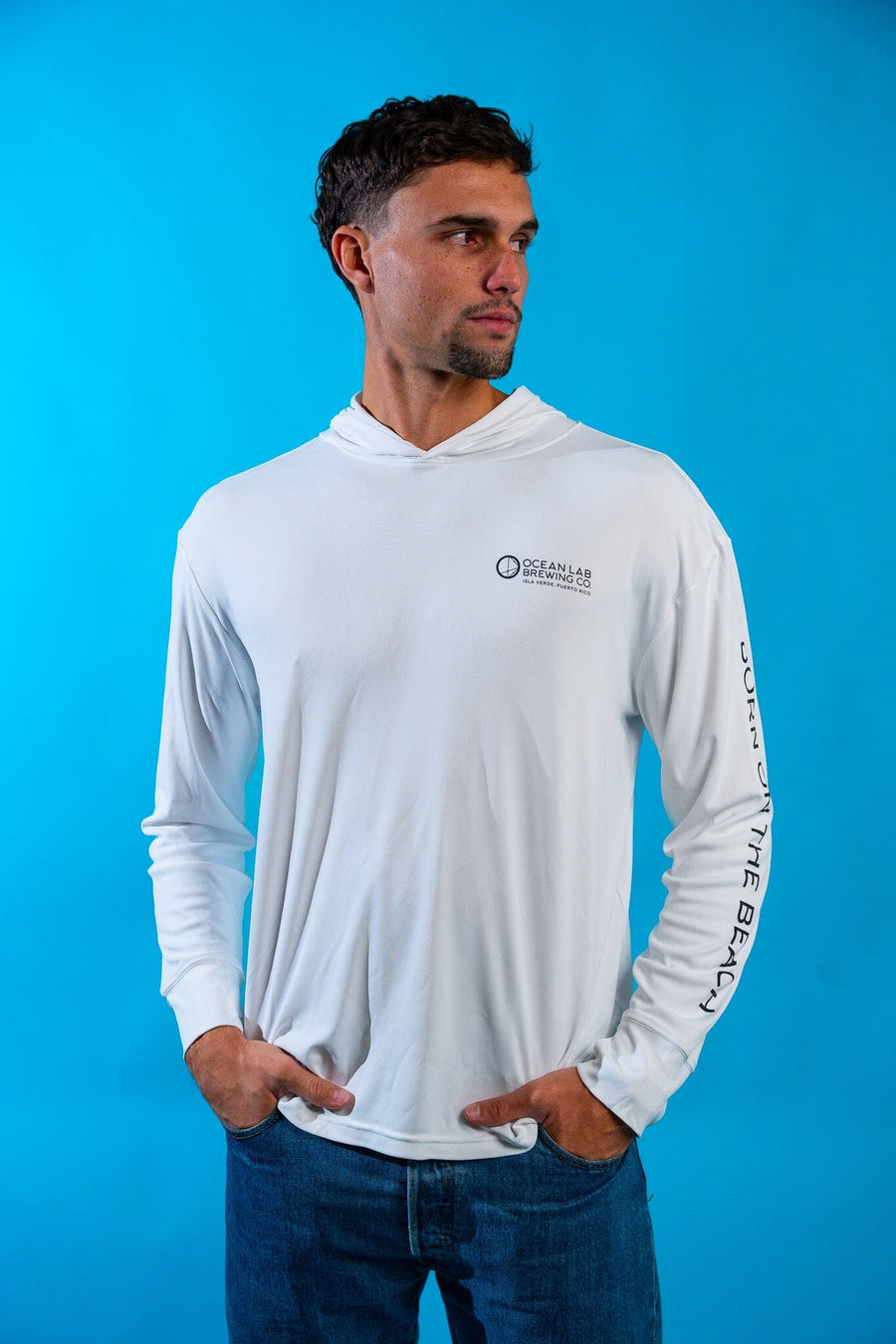 Hoppy Camper Hooded Rashguard - White*