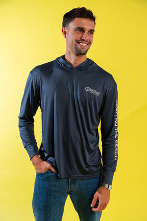 Ocean Bound Hooded Rashguard - Storm Blue Black