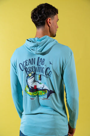 IPA Chilling Shark Hooded Rashguard - Ocean Mist*