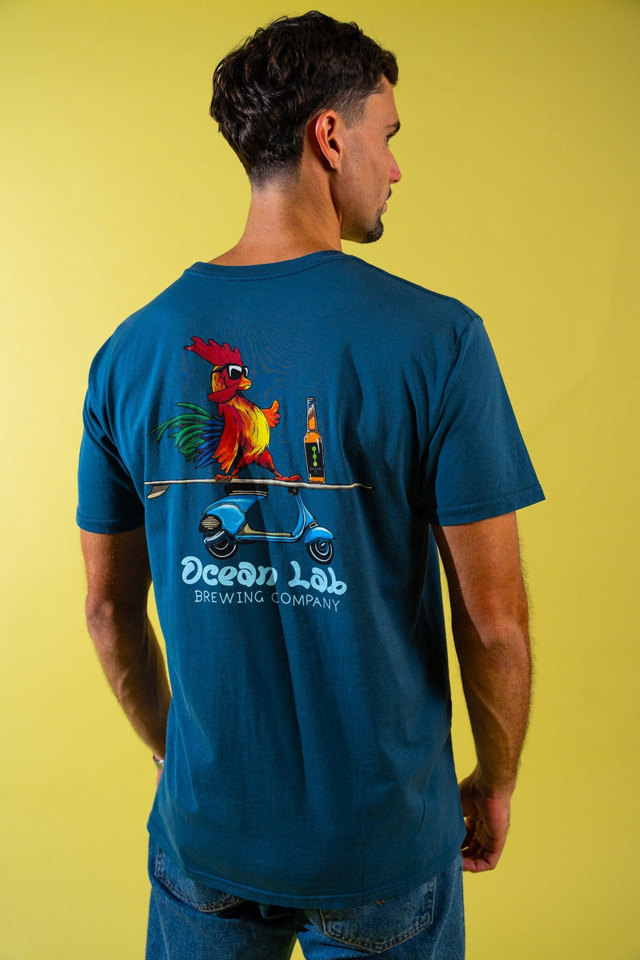 Surfing Rooster Short Sleeve T-Shirt*