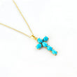 Load image into Gallery viewer, Turquoise Cross Necklace
