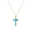Load image into Gallery viewer, Turquoise Cross Necklace
