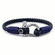 Load image into Gallery viewer, Braided Leather Shackle Bracelet
