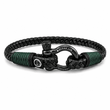 Load image into Gallery viewer, Braided Leather Shackle Bracelet
