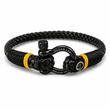 Load image into Gallery viewer, Braided Leather Shackle Bracelet
