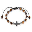 Load image into Gallery viewer, Hematite Cross Bracelet
