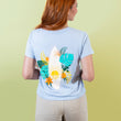 Load image into Gallery viewer, Tropical Surf Cropped Ladies Tee

