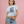 Load image into Gallery viewer, Flowers &amp; Lines Turtle Cropped Ladies Tee - Periwinkle
