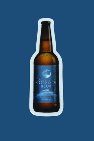 Ocean Blue Bottle Sticker