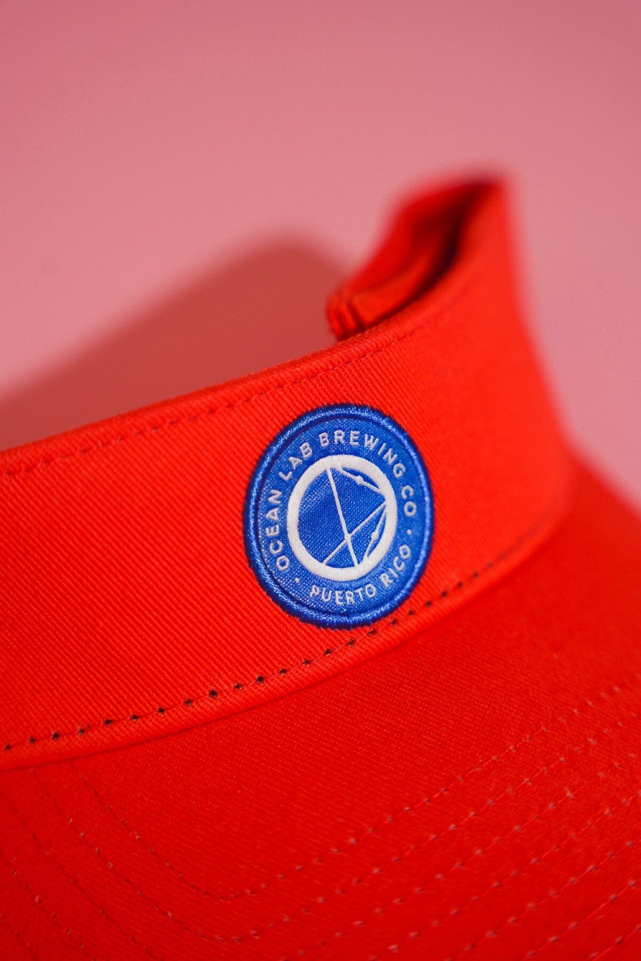Blue Logo Patch Visor - Orange