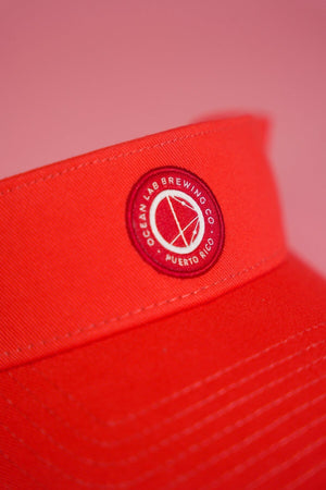 Red Logo Patch Visor - Orange
