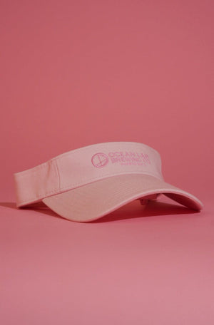 Embroidered Logo Visor - Soft Pink
