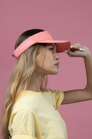 Sunset  Patch Visor - Coral