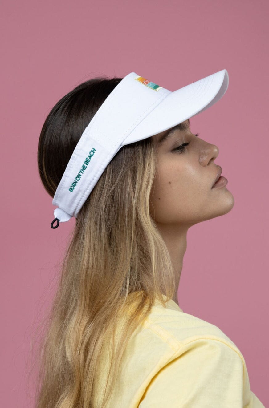 Sunset  Patch Visor - White