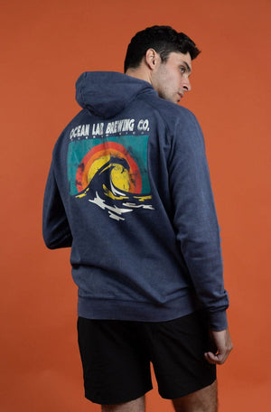 Wave Summit Hoodie - Vintage Denim
