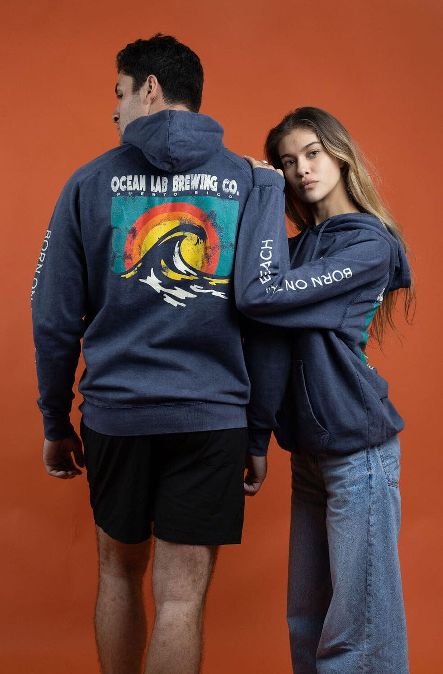 Wave Summit Hoodie - Vintage Denim