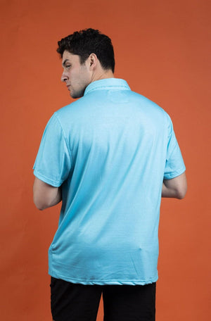 Short Sleeve Polo - Aqua