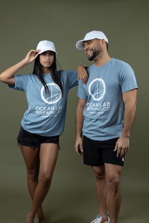 Ocean Lab Classic Logo T-Shirt - Light Denim