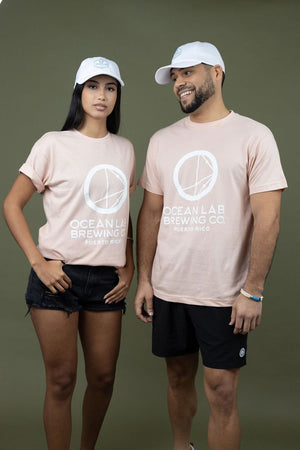 Ocean Lab Classic Logo T-Shirt - Cameo Pink