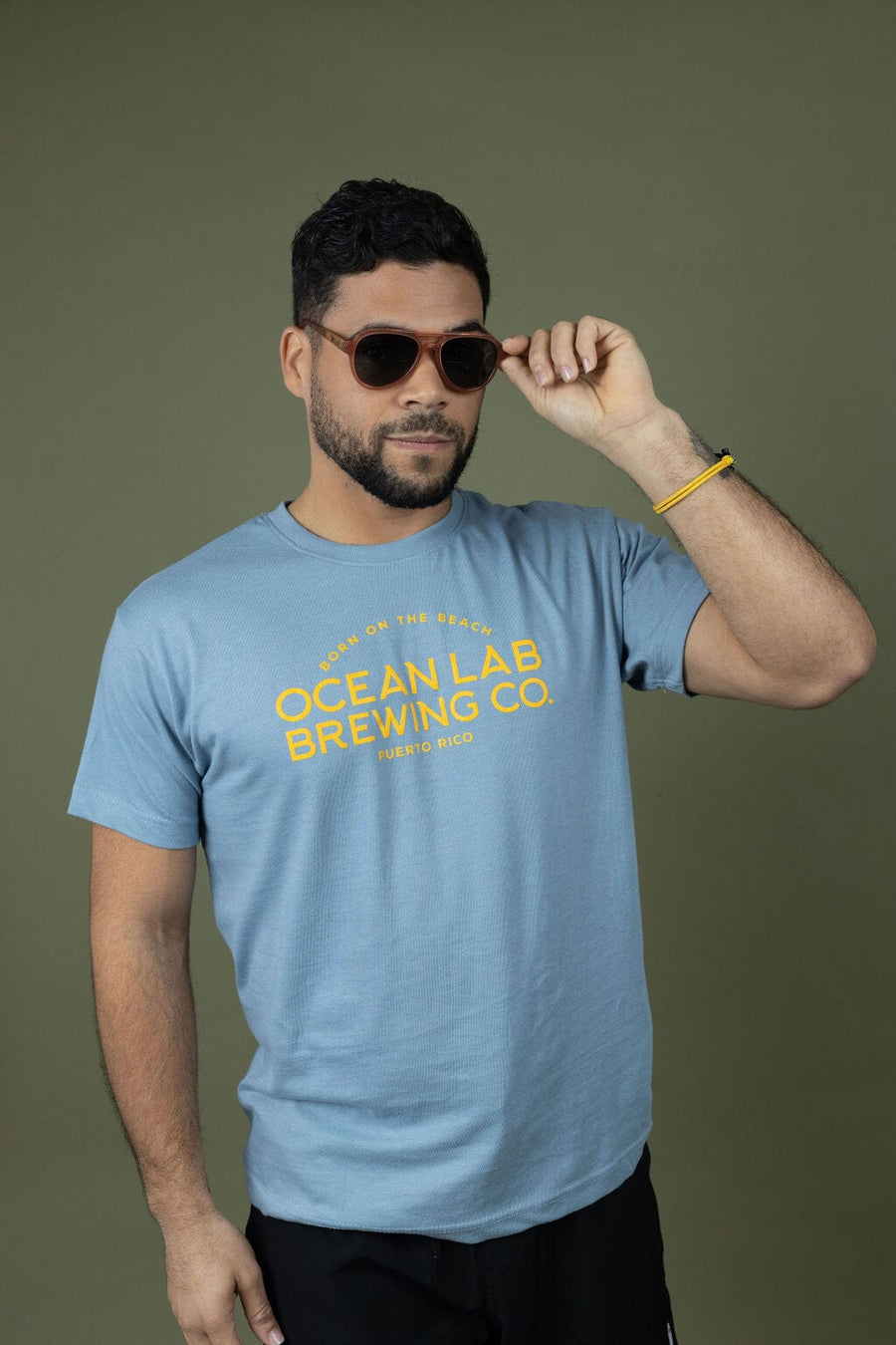Ocean Lab Organic T-Shirt - Light Denim