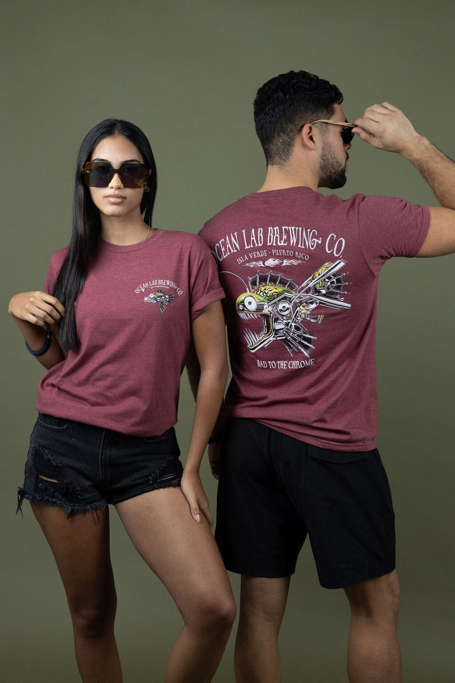 Bad To The Chrome Short Sleeve T-Shirt - Heather Burgundy