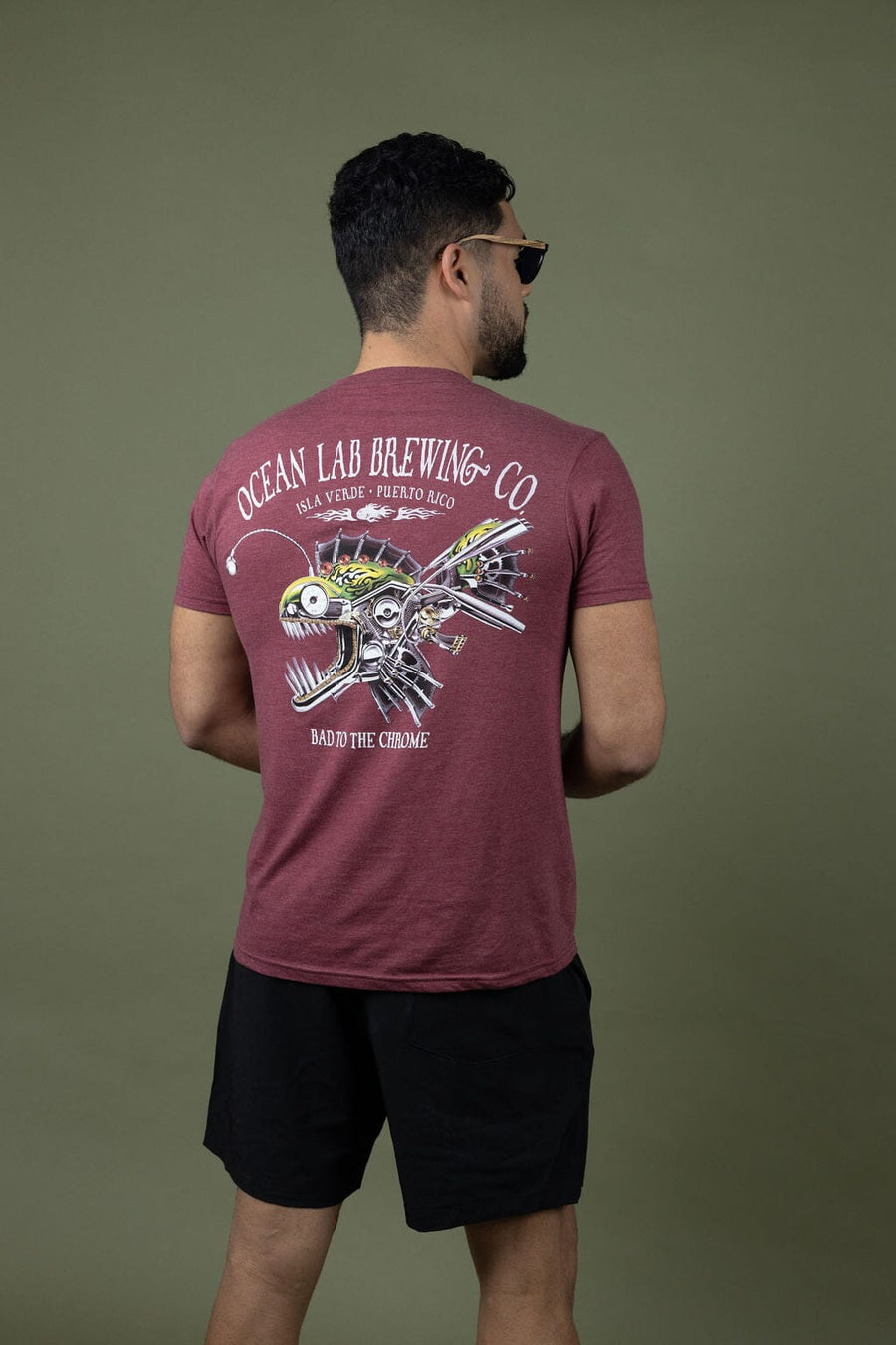 Bad To The Chrome Short Sleeve T-Shirt - Heather Burgundy