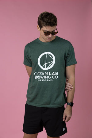 Ocean Lab Classic Logo T-Shirt - Forest Heather