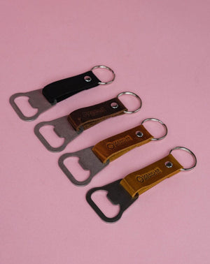 Leather Keychain Opener