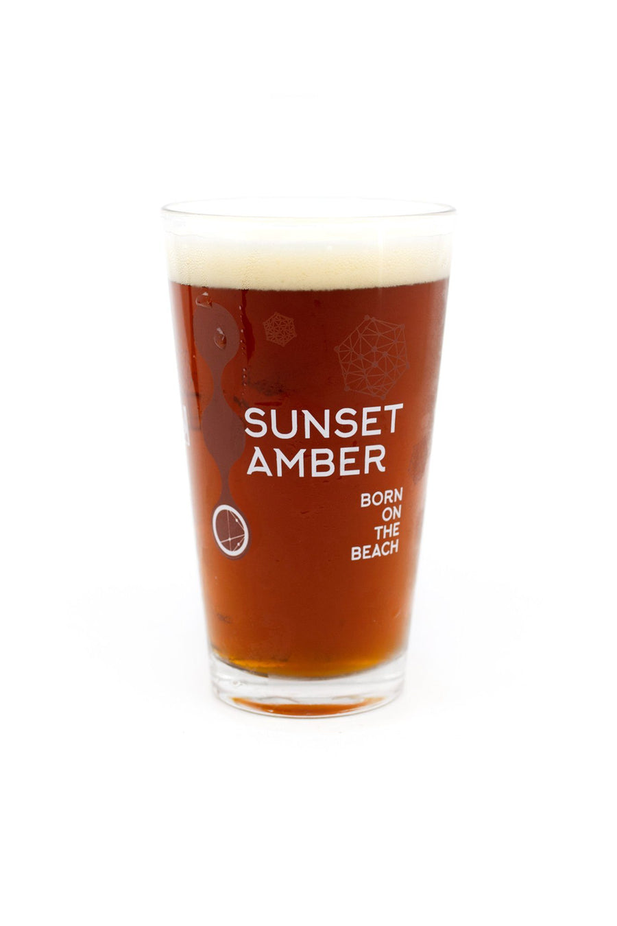 Sunset Amber Pint Glass