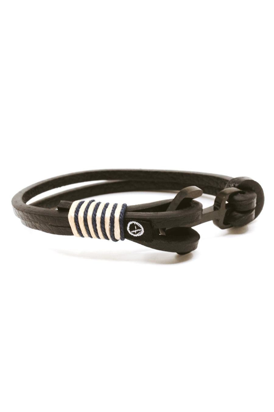 Anchor Leather Ocean Lab Bracelet