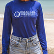 Load image into Gallery viewer, Long Sleeve Fitted Rash Guard Blue

