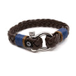 Load image into Gallery viewer, Shackle Braid Leather Ocean Lab Bracelet
