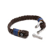 Load image into Gallery viewer, Shackle Braid Leather Ocean Lab Bracelet
