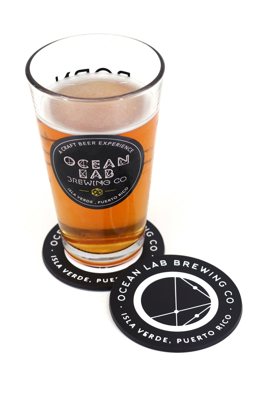 Ocean Lab Corp Logo Coaster – Ocean Lab Brewing Co.