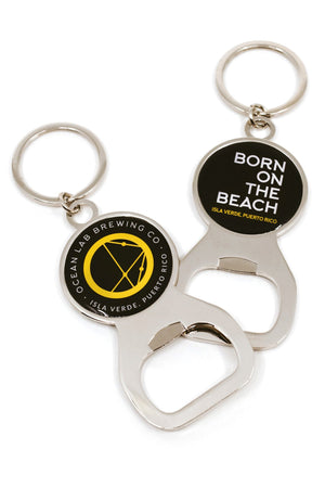 Born On The Beach Keychain Bottle Opener